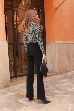 Black Velvet Kick Flare Jeans 15 Black Velvet Kick Flare Jeans -SOSANDAR Sales 1eb59ea7a30127bbbba2607a6aa6ffdaca2d40e0