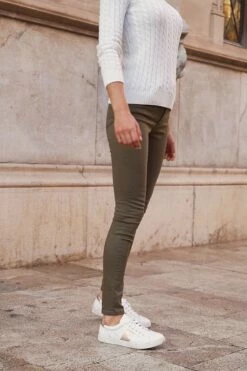 Khaki Green Perfect Skinny Jeans -SOSANDAR Sales 201dd998f770f5b2e8d217b0521b20d5a810926b