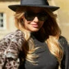 Ruth Black Fedora Hat -SOSANDAR Sales 2020 08 31 aynhoe park sosandar49117