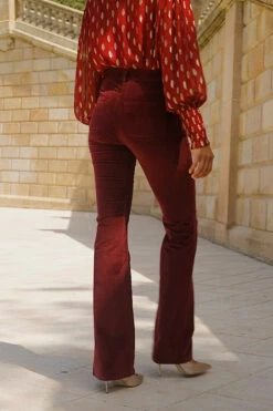 Wine Velvet Kick Flare Jeans 15 Wine Velvet Kick Flare Jeans -SOSANDAR Sales 337ebb311ee9ec9b8c4d496087a4bdf936ad66b1