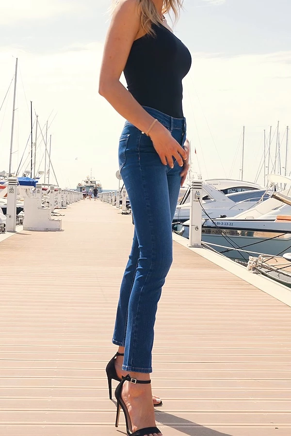 Dark Indigo Super Stretch Slim Leg Jeans 8 Dark Indigo Super Stretch Slim Leg Jeans - Image 6