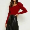 Black Leather Zip Front A-Line Skirt 1 Black Leather Zip Front A-Line Skirt -SOSANDAR Sales a19sl008 95