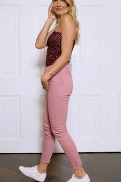 Dusky Pink Perfect Skinny Jeans 19 Dusky Pink Perfect Skinny Jeans -SOSANDAR Sales aa34ec2558e247e194c5876657a3050eb8a60f69