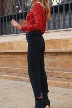 Black Wide Leg Cropped Jeans -SOSANDAR Sales aa4504477a181a00f841c9fe9e58ecfd8333e2ef