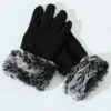 Chilton Faux Fur Trim Gloves 2 Chilton Faux Fur Trim Gloves -SOSANDAR Sales accessory 176
