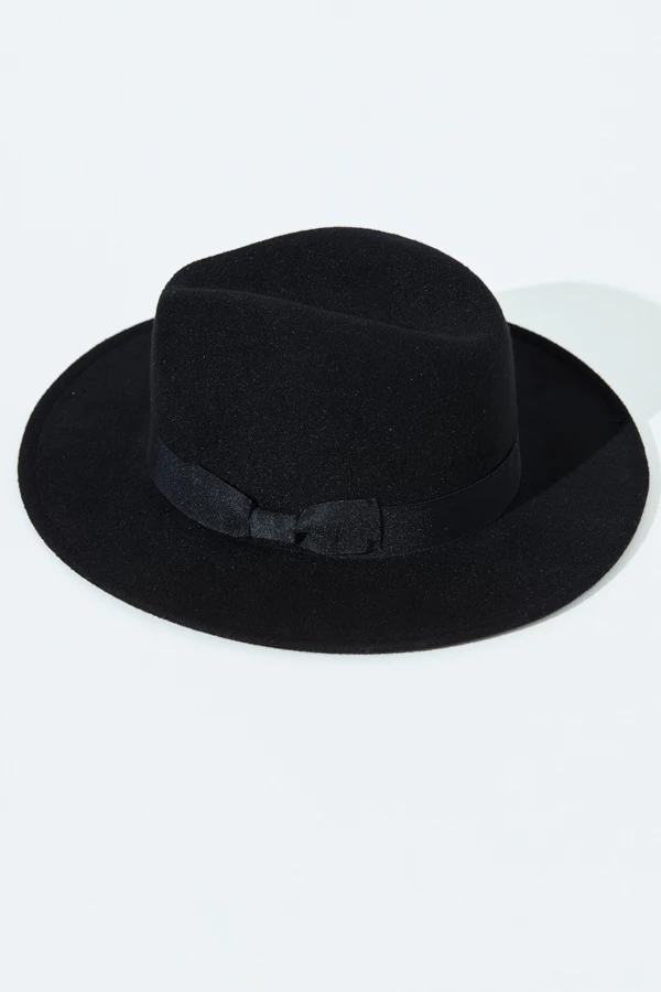 Ruth Black Fedora Hat 5 Ruth Black Fedora Hat - Image 3