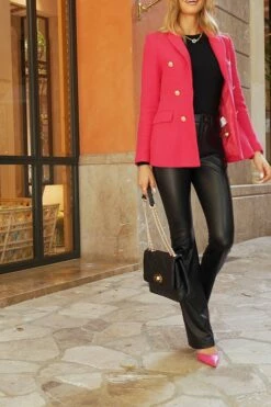 Black Faux Leather Button Front Kick Flare Trousers -SOSANDAR Sales c5fcce6fe62f70515ed9ffd7a1ec3beb042ba55c