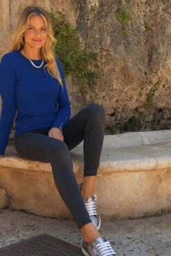 Charcoal Grey Perfect Jeggings -SOSANDAR Sales d45b222b525b1648e6a59f094618481bb28c5125