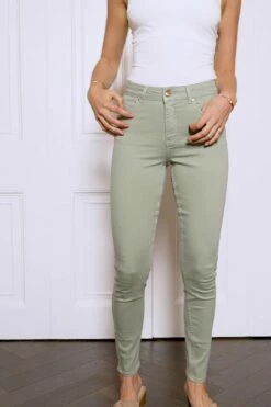 Sage Green Perfect Skinny Jeans -SOSANDAR Sales d81c4febca84a655ff72b507e2e4c970b601ff4d