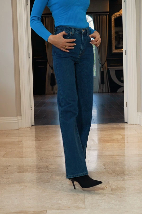 Indigo Blue Wide Leg Jeans 8 Indigo Blue Wide Leg Jeans - Image 6
