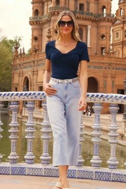 Light Wash Denim Culotte Jeans 13 Light Wash Denim Culotte Jeans -SOSANDAR Sales f822ab9a3e429607ded647cf35827de63d0e8060