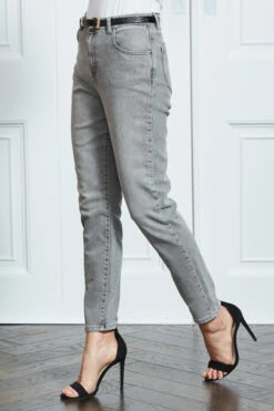 Mid Grey Slim Leg Mom Jeans -SOSANDAR Sales s17 s20bd004gy0003 027