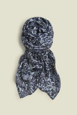 Grey Animal Print Scarf 9 Grey Animal Print Scarf -SOSANDAR Sales s20as002be0027 d
