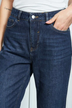 Dark Indigo Girlfriend Jeans -SOSANDAR Sales s21 s20bd008be s21tj20 182