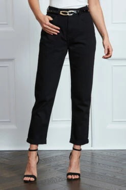Black Girlfriend Jeans -SOSANDAR Sales s23 s20bd008bk 021