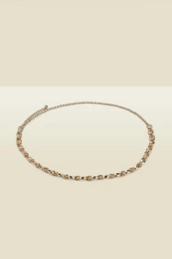 Gold Oval Chain Link Belt