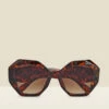 Tortoiseshell Angular Sunglasses -SOSANDAR Sales s23ac018 a