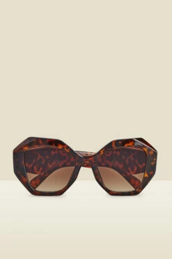 Tortoiseshell Angular Sunglasses