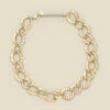 Gold Hammered Chunky Chain Necklace -SOSANDAR Sales s23ac033mc0003 a