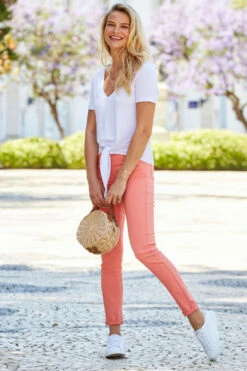 Coral Perfect Skinny Jeans -SOSANDAR Sales s25 s20bd002oe 017