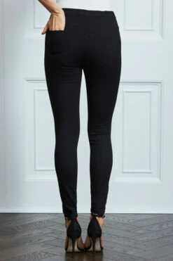Black Perfect Jeggings -SOSANDAR Sales s25 s21bd016bk031