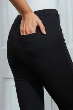 Black Perfect Jeggings -SOSANDAR Sales s25 s21bd016bk048