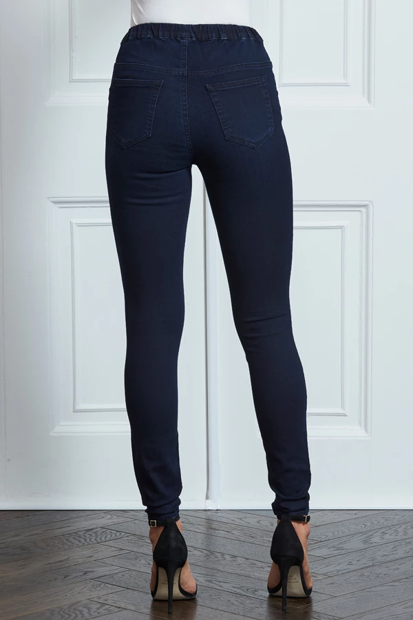 Dark Indigo Blue Perfect Jeggings 6 Dark Indigo Blue Perfect Jeggings - Image 4