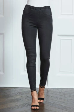 Charcoal Grey Perfect Jeggings -SOSANDAR Sales s27 s21bd016gy 004
