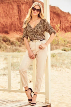 Ecru Girlfriend Jeans