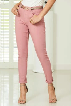Dusky Pink Perfect Skinny Jeans 13 Dusky Pink Perfect Skinny Jeans -SOSANDAR Sales s44 s21tk230pk 075