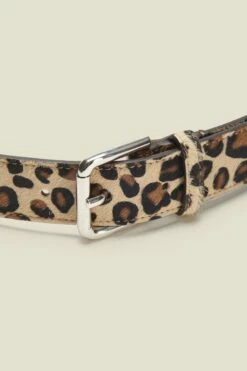 Leopard Pony Waist Belt With Gold Square Buckle 11 Leopard Pony Waist Belt With Gold Square Buckle -SOSANDAR Sales sosandar belts 011