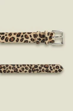 Leopard Pony Waist Belt With Gold Square Buckle 10 Leopard Pony Waist Belt With Gold Square Buckle -SOSANDAR Sales sosandar belts 012