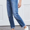 Mid Blue Relaxed Fit Boyfriend Jeans -SOSANDAR Sales web s17 s21bd017 s21fw010we 034