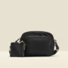 Black Nylon Square Cross Body Bag