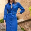 Cobalt Blue Faux Leather Popper Front Dress -SOSANDAR Sales web 08 s22dp008be0001.09 s22ow015bkwe01 082