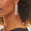 Silver Diamante Tassel Drop Earrings 2 Silver Diamante Tassel Drop Earrings -SOSANDAR Sales web 111 a22tj057bk0001 192