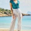 White Denim Culotte Jeans 1 White Denim Culotte Jeans -SOSANDAR Sales web 113 s21tj154pt0001 s22bd020we0001 093 1