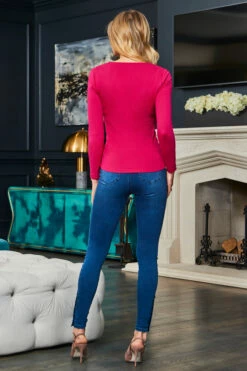 Mid Blue Button Detail Hem Jeggings 14 Mid Blue Button Detail Hem Jeggings -SOSANDAR Sales web 11 s23bd007be0010 s22tj008pk0020 136