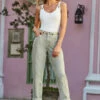 Sage Green Slim Leg Mom Jeans 1 Sage Green Slim Leg Mom Jeans -SOSANDAR Sales web 129 s20bd004gn0005 049