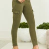 Khaki Green Zip Detail Cargo Skinny Jeans 2 Khaki Green Zip Detail Cargo Skinny Jeans -SOSANDAR Sales web 210302 sosandar hatfield 2 s21dt009be0010 059