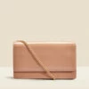 Nude Faux Leather Clutch Bag -SOSANDAR Sales web 2303 box a21ac079nl0002 a