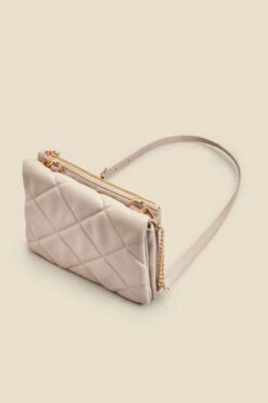 Taupe Quilted Cross Body Bag 8 Taupe Quilted Cross Body Bag -SOSANDAR Sales web 2303 box s23ac042bn0003 c
