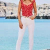White Denim Slim Leg Jeans