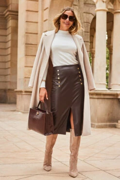 Brown Croc Faux Leather Top Handle Tote Bag With Cross Body Strap 15 Brown Croc Faux Leather Top Handle Tote Bag With Cross Body Strap -SOSANDAR Sales web 2307 63 a23sp001pt0004 a23tk219nl0001 a23ow053nl0003 63 038 2