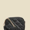 Black Diamante Quilted Cross Body Bag With Tassel 2 Black Diamante Quilted Cross Body Bag With Tassel -SOSANDAR Sales web 2307 box a23ac014bk0001 a
