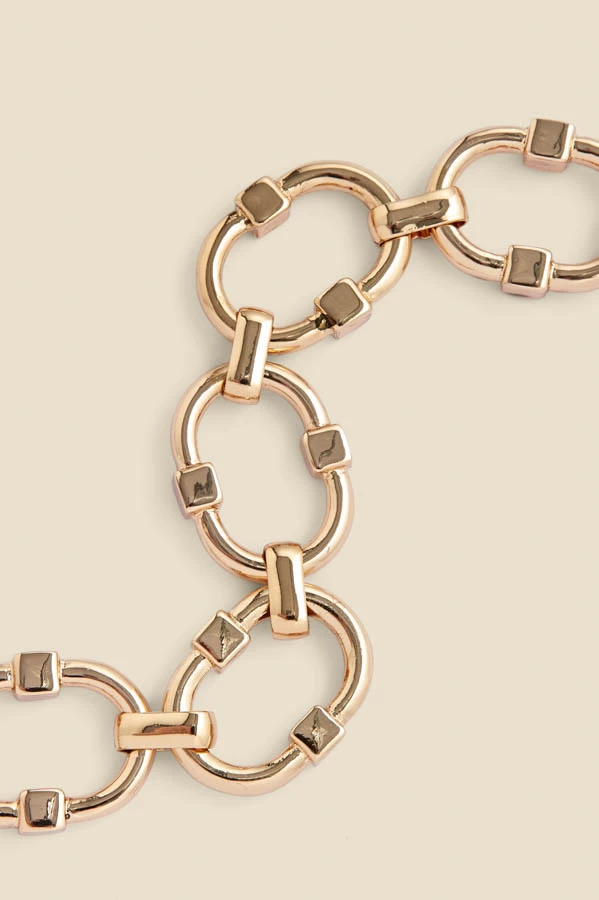 Gold Chunky Chain Link Bracelet 4 Gold Chunky Chain Link Bracelet - Image 2