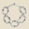 Silver Chunky Chain Link Bracelet -SOSANDAR Sales web 2308 box a23ac033mc00050one a