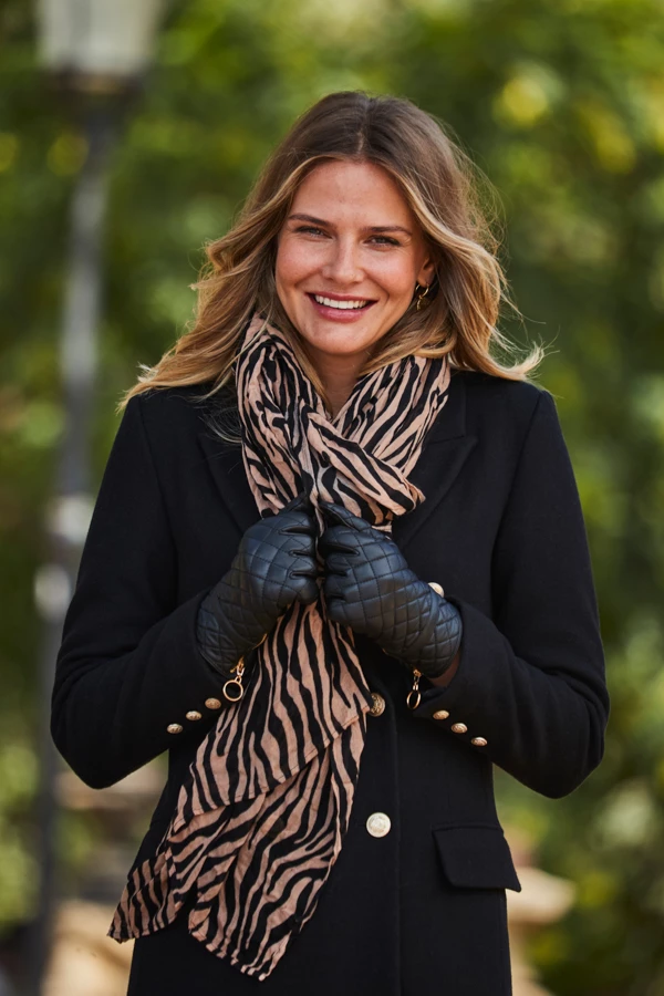 Natural Zebra Print Scarf 3 Natural Zebra Print Scarf