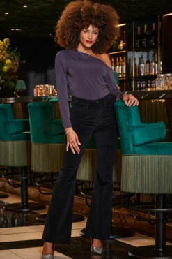 Pewter Asymmetrical One Shoulder Top 12 Pewter Asymmetrical One Shoulder Top -SOSANDAR Sales web 2309 242 a23tj035mc0004 242 008 rt