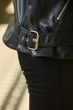 Black Longline Leather Biker Jacket 13 Black Longline Leather Biker Jacket -SOSANDAR Sales web 31 s22tj008rd0017 a22ol001bk0001 395